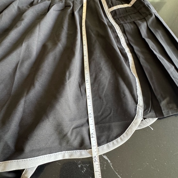 Simply Southern Black Pleated Shorts with White Trim - Picture 6 of 6